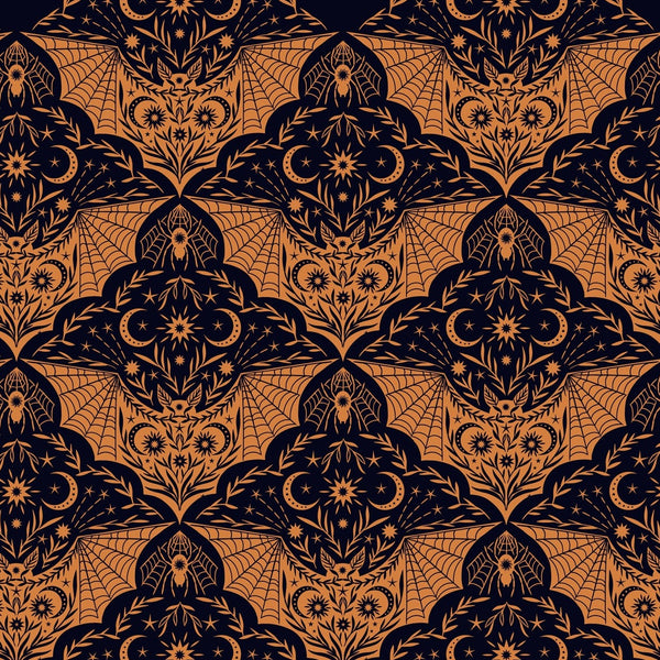 Floral Bat Orange