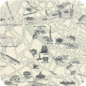 Tokyo Map - FAT QUARTER