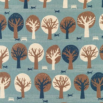 Cats and Trees Blue