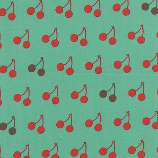 Cheery Cherries Aqua Skies