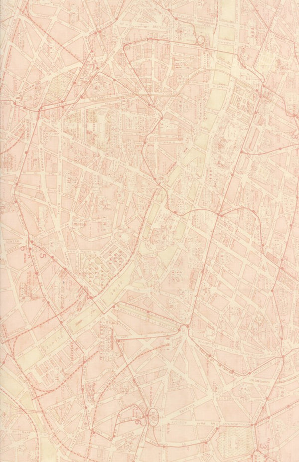 Paris Map Ballet Slipper - 17.5 x 44"