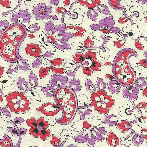 Chicopee Paisley Red - FAT QUARTER