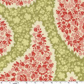 Paisley Garden Moss - 8" x 44"