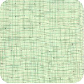 Linen Squares Cream Aqua
