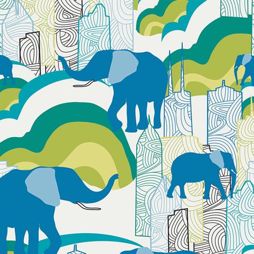 Jungle Ave Elephant Skyline