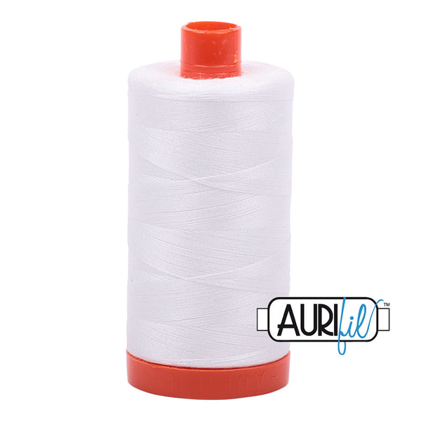 Aurifil 50 wt x 1422 yds White 2021