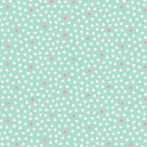 Hearts in Teal