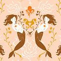 Heather Ross 20th Anniversary Collection Mermaids Blush