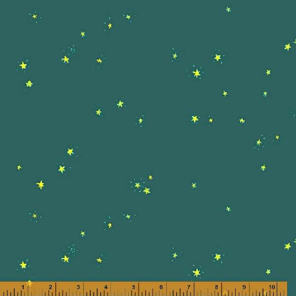 Hand-Drawn Stars Teal