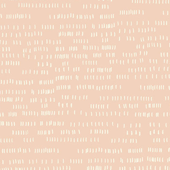 Sarah Golden Whiskers and Dash Pale Pink Fabric
