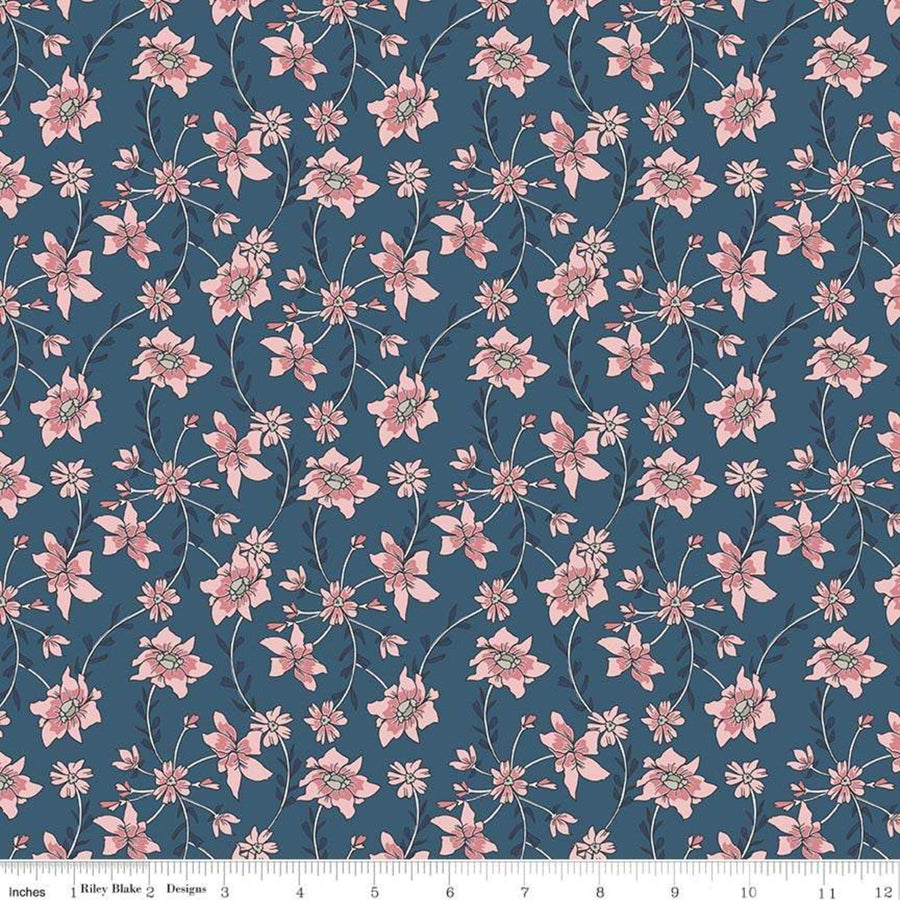 Sweet Stems Vine Dark Navy
