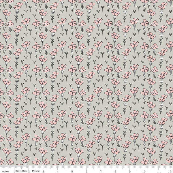Sweet Stems Garden Gray - Riley Blake Designs C8273-Gray