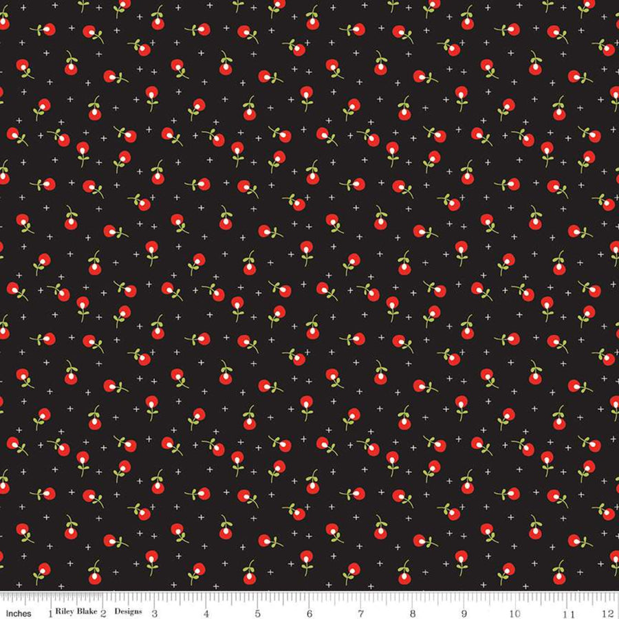 Merry Little Christmas Berries Fabric C9645