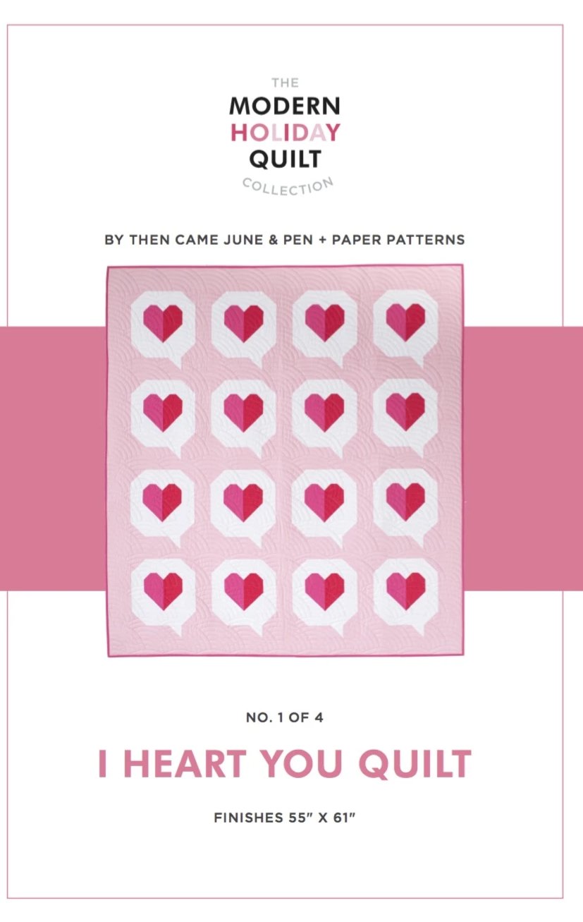 I Heart You Quilt Pattern