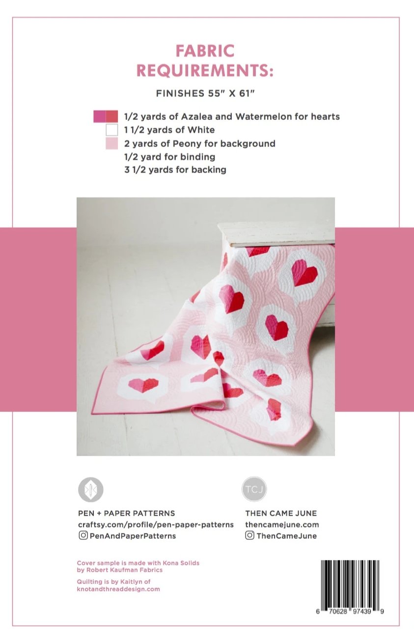 I Heart You Quilt Pattern
