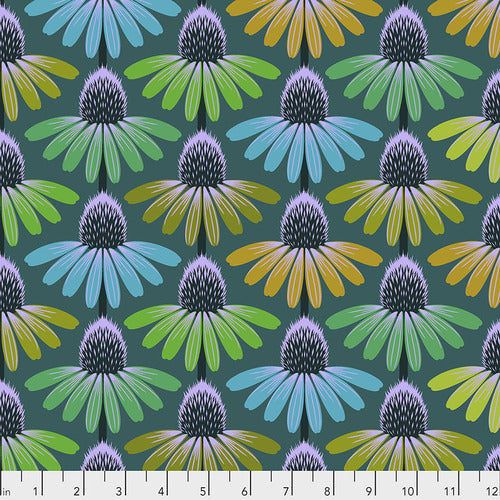 Hindsight Echinacea Glow Algae Fabric