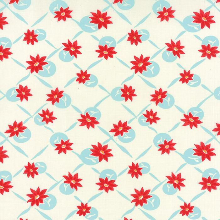 Miss Kate Polka White Aqua