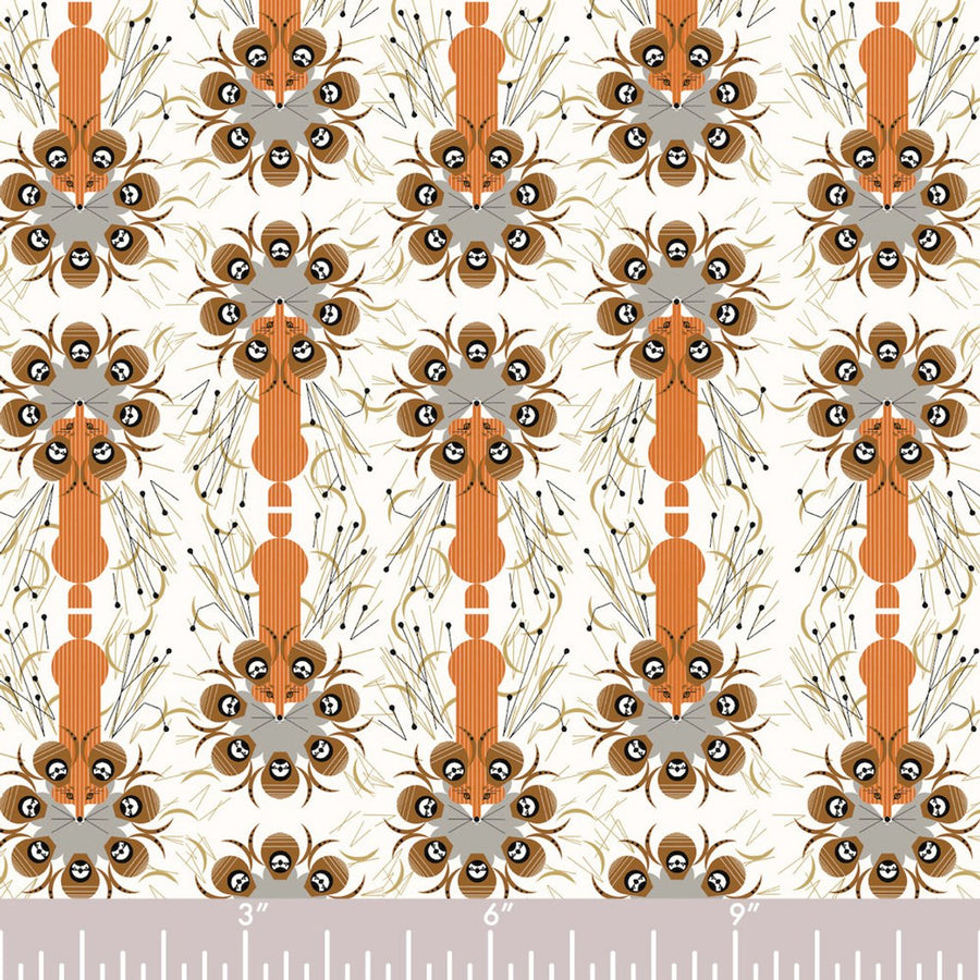 Charley Harper Backyard Quail Safe Fabric