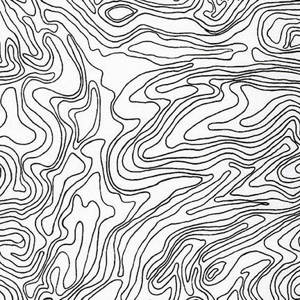 Elevation Black - FAT QUARTER