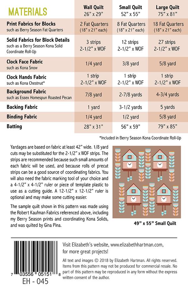 Cuckoo Quilt Pattern