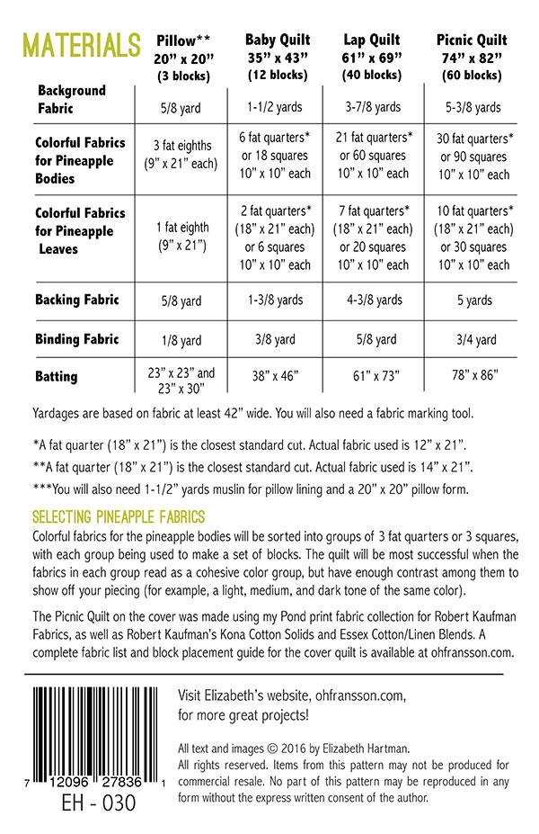 Pineapple Farm Quilt Pattern