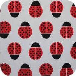 Stamped Ladybugs Red