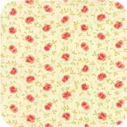 Somerset Small Flower Scroll Mums Cream