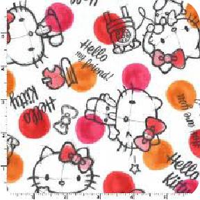 Hello Kitty Rough Sketch Pink