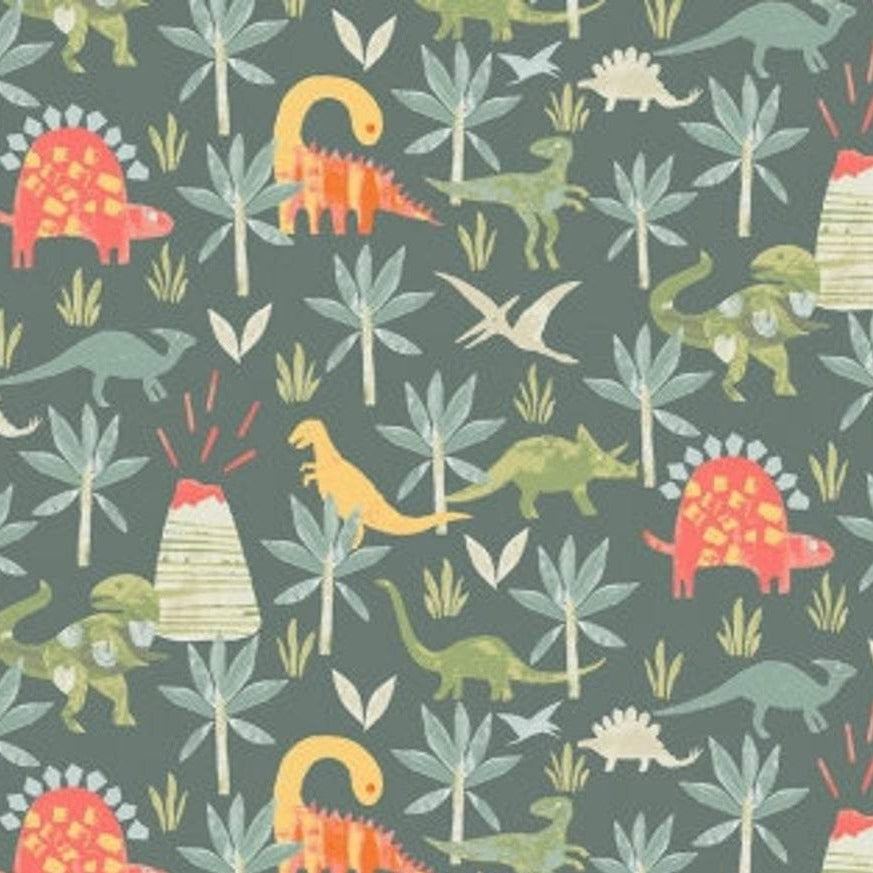 Dear Stella You Rock Jurassic Forest Dinosaur Fabric