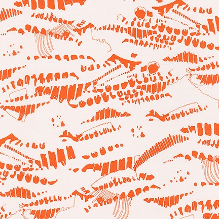 Carolyn Friedlander Jetty Flat Shadow Orangeade Fabric