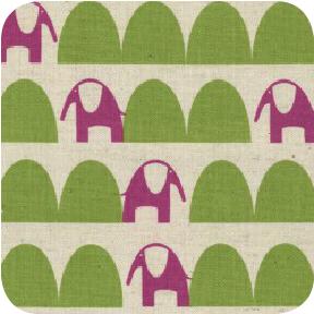 Elephant  Hills Green Canvas