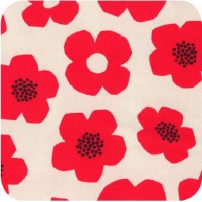 Import Trefle Canvas Flower Red