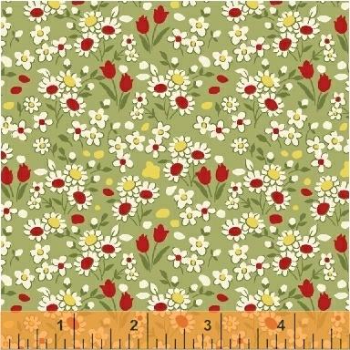 Little Red Riding Hood Flowers Green