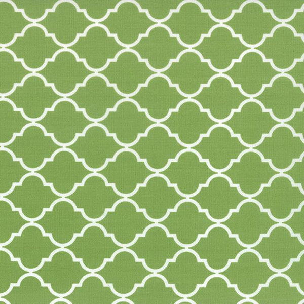 Geometric Quatrefoil Fresh Grass