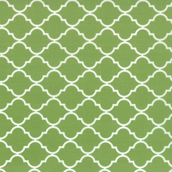 Geometric Quatrefoil Fresh Grass