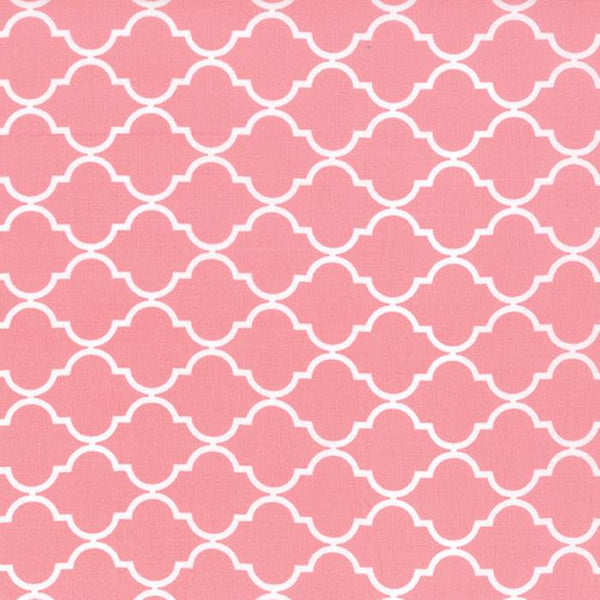 Geometric Quatrefoil Pink