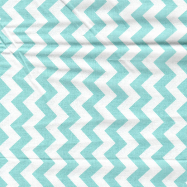 Chevron Aqua 15" x 44"