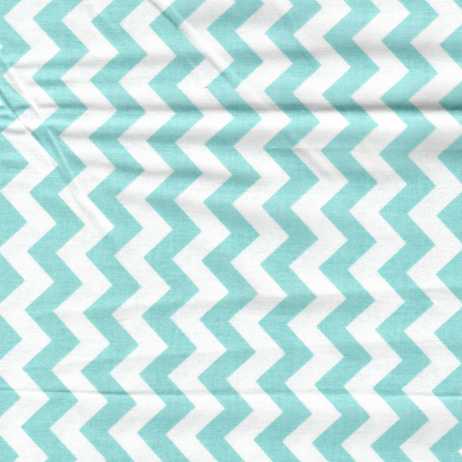 Chevron Aqua 15" x 44"