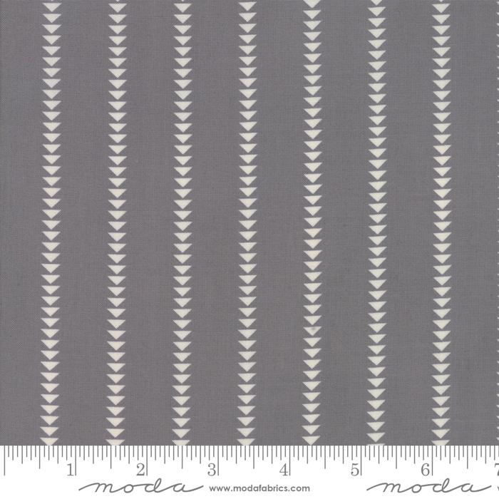 Urban Chiks Urban Cottage Prints Ticking Dark Grey