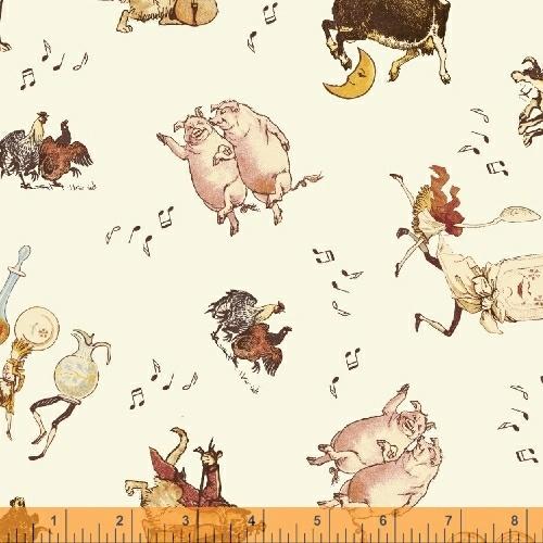 Whistler Studios Cat And The Fiddle Fiddle Off White